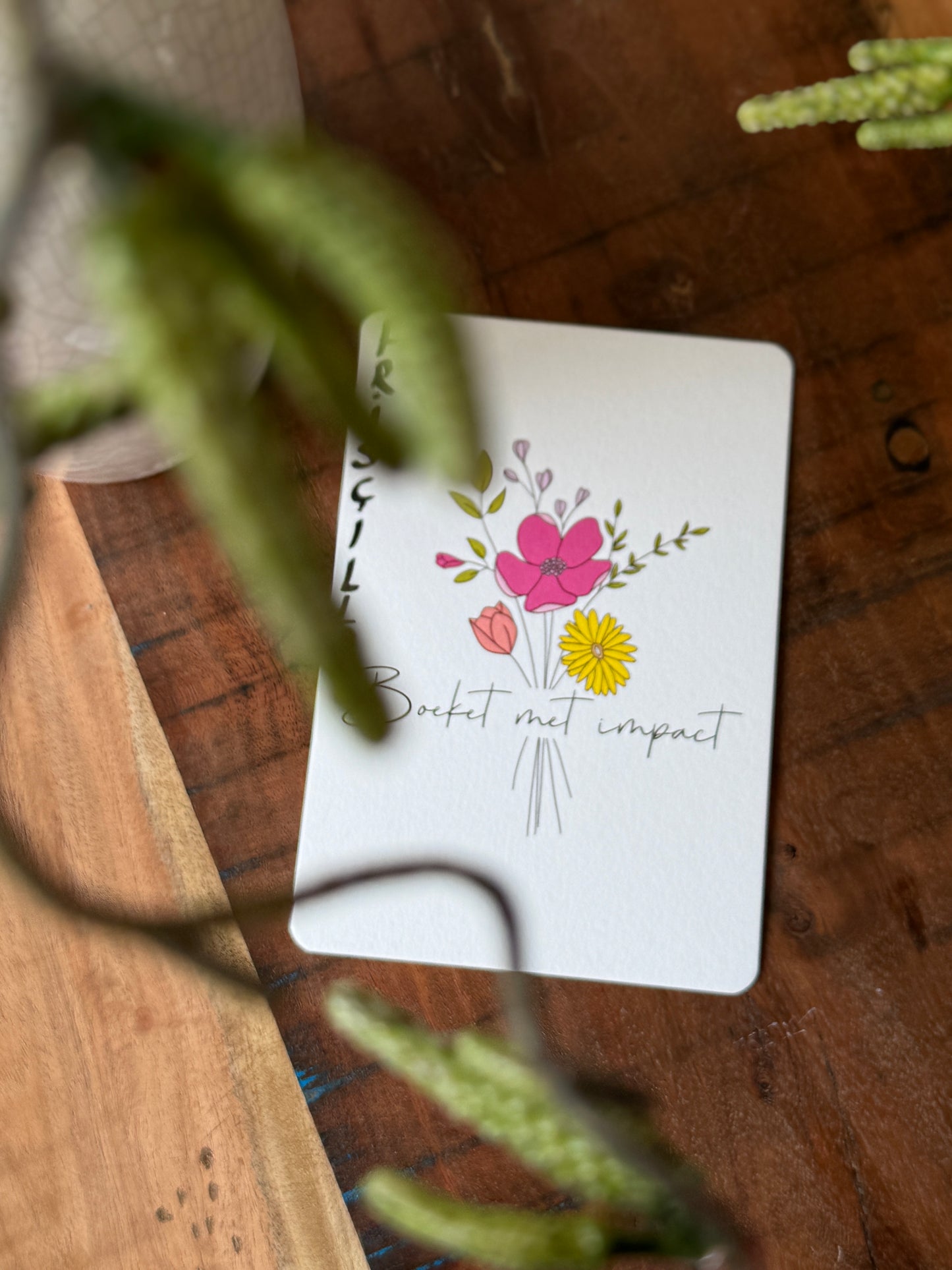 BOHEMIAN BOEKET: voor mensen met charme en een warme uitstraling. Geschikt voor housewarming, bedankje of een informeel jubileum